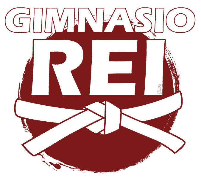 logo gimnasio rei blanco